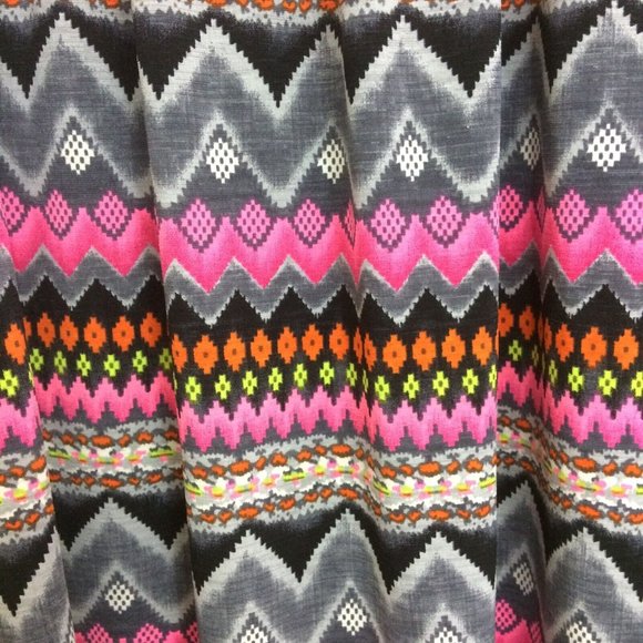 2B Together Crochet Fringed Bell Sleeve Tunic Dress Aztec Boho Tribal Size Large - Picture 3 of 5